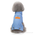 warm jeans puppy harness coat dog Denim jacket